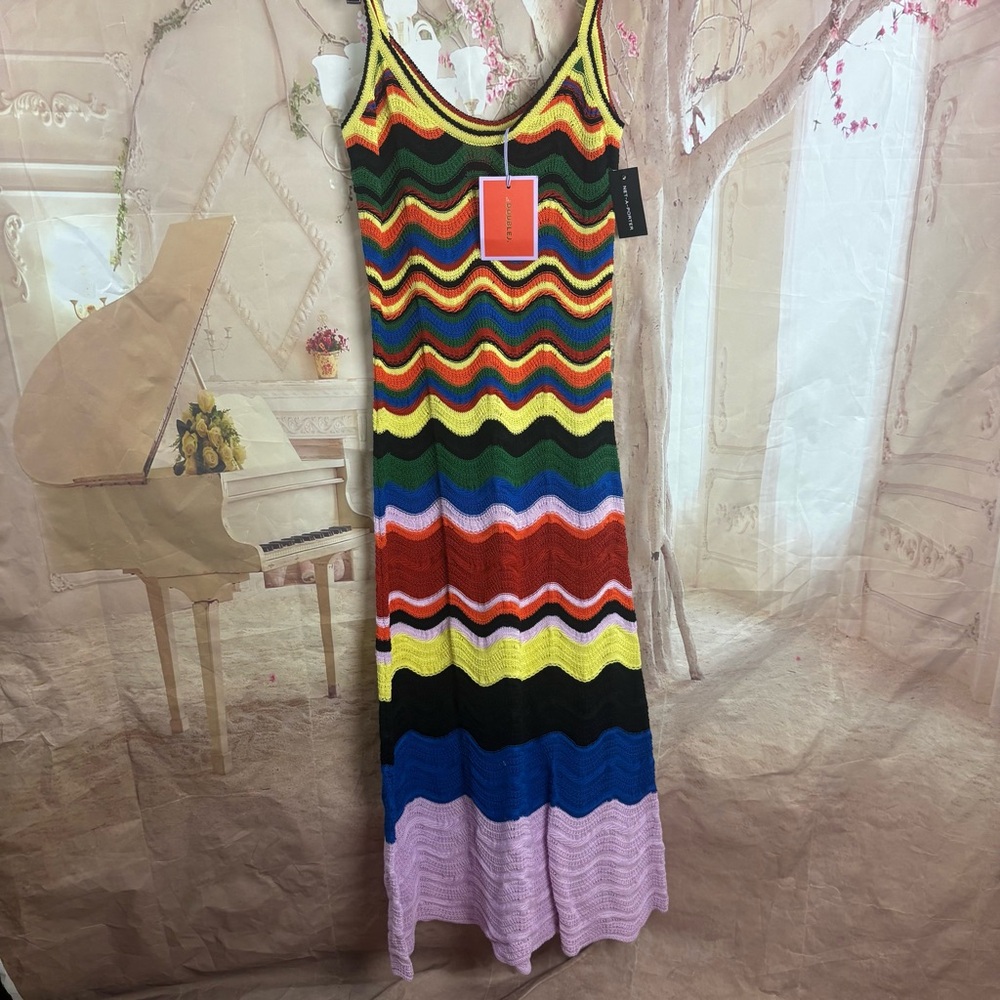 NEW La DoubleJ Multicolor Lilac & Blue in Knit Chev - Picture 3 of 12